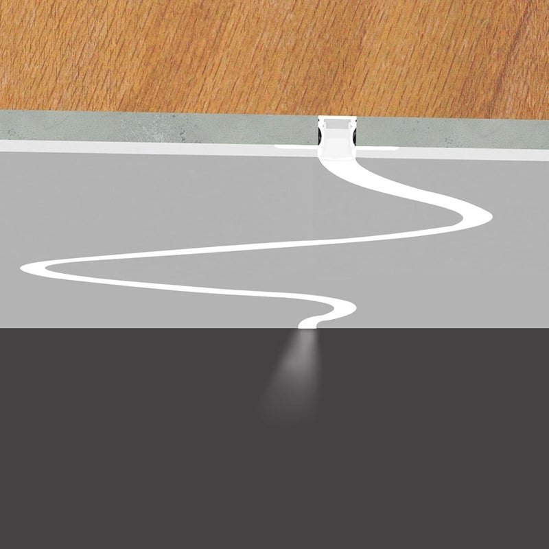 Besseto Plaster-in LED Channel 5Pack 1M/3.3ft,Bendable Drywall Strip Light Aluminum Channel,Flexible Curved Aluminum LED Channel for Wall and Ceiling with Long Silicone Diffuser - Image 5